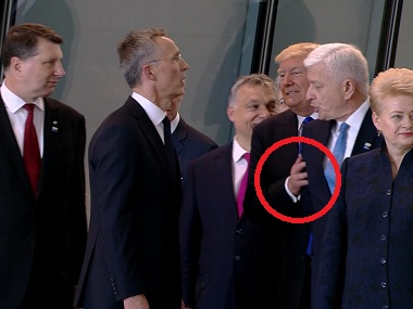 NATO summit: Donald Trump shoves aside Montenegro PM Dusko Markovic, who calls it 'natural' NATO summit: Donald Trump shoves aside Montenegro PM Dusko Markovic, who calls it 'natural'
