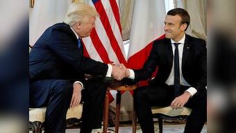 Donald Trump meets Emmanuel Macron, says whole world talking about French president's win