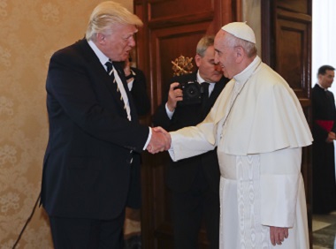 Donald Trump arrives at Vatican to meet Pope Francis Donald Trump arrives at Vatican to meet Pope Francis