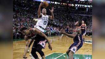 NBA playoffs: Avery Bradley tallies 29 points as Celtics rout Wizards on home court to take 3-2 series lead