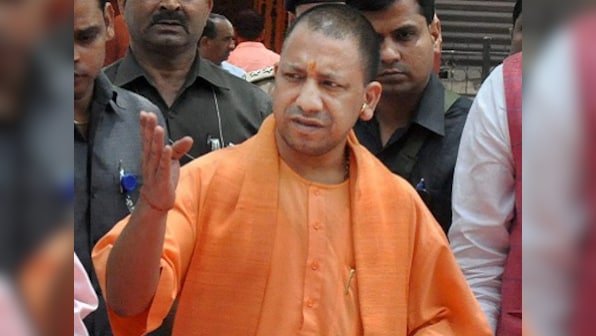 Yogi Adityanath visits Ayodhya for first time as CM, offers prayers at makeshift Ram temple