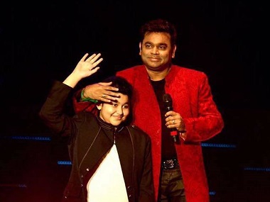 Sachin: A Billion Dreams - A.R Rahman's 14 year-old son Ameen makes singing debut Sachin: A Billion Dreams - A.R Rahman's 14 year-old son Ameen makes singing debut