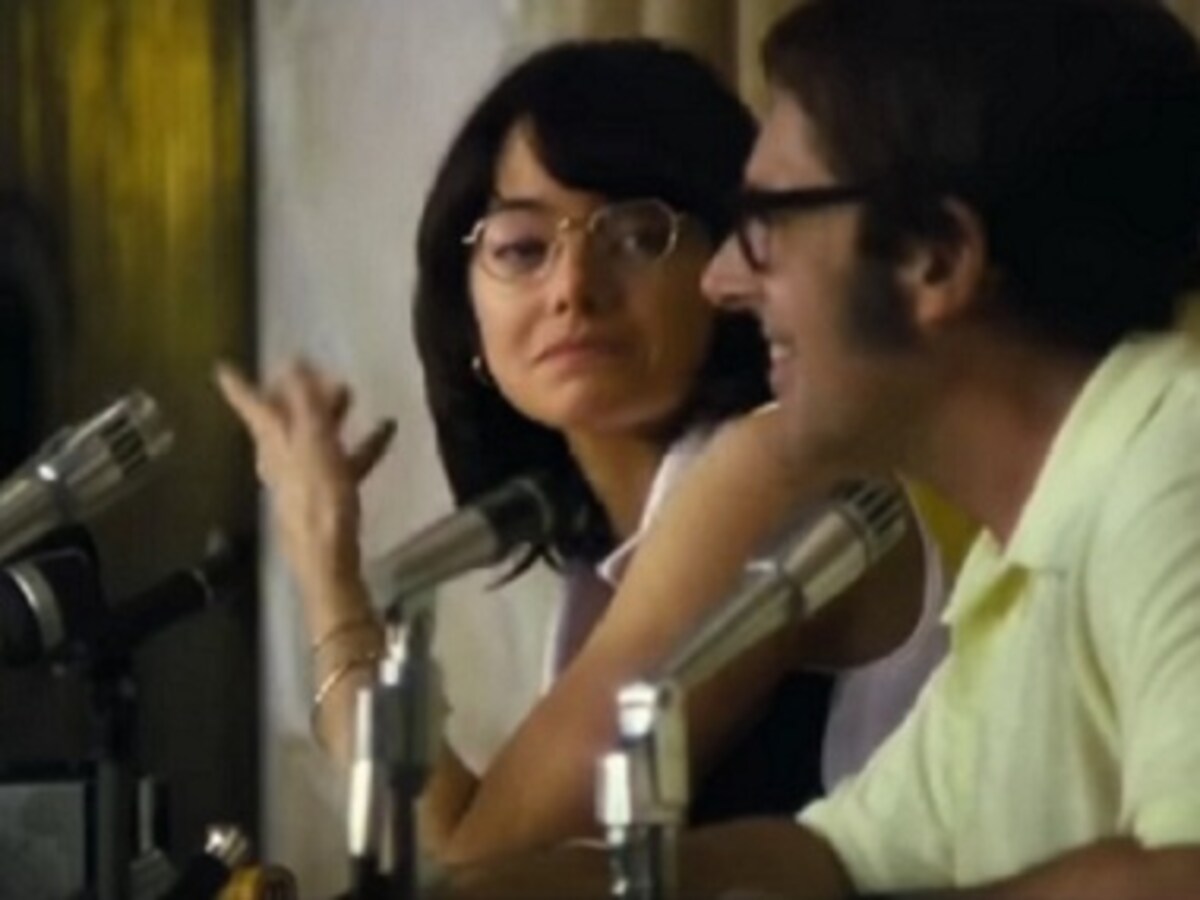 Battle of the Sexes' Review: Emma Stone Outshines Steve Carell in Tennis  Drama - The Atlantic