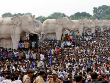 File image of People attend an election campaign rally of BSP chief Mayawati in Lucknow (representative photo). Reuters