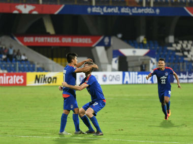 AFC Cup: Sunil Chhetri's lone goal helps Bengaluru FC beat Maziya FC, enter knockout stage AFC Cup: Sunil Chhetri's lone goal helps Bengaluru FC beat Maziya FC, enter knockout stage
