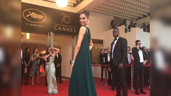 Cannes 2017: Deepika Padukone opts for daring bottle green grown on day two red carpet turn