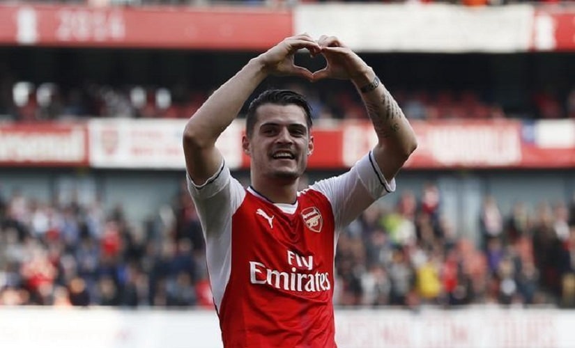 File image of Arsenal's Granit Xhaka. Reuters