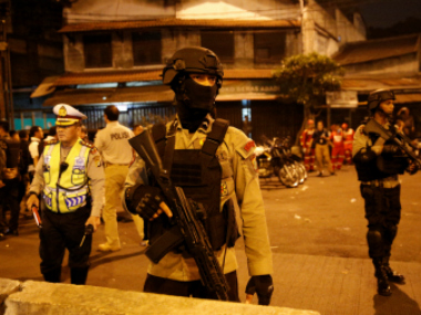 Jakarta twin blasts: Three suspects arrested in Indonesia's West Java region Jakarta twin blasts: Three suspects arrested in Indonesia's West Java region