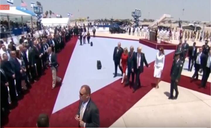 Melania Trump slaps Donald Trump's hand away in Tel Aviv, much to social media's amusement Melania Trump slaps Donald Trump's hand away in Tel Aviv, much to social media's amusement