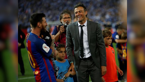 La Liga: Lionel Messi thanks outgoing Barcelona coach Luis Enrique for his time at the club