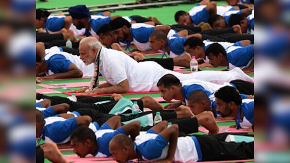 International Yoga Day: Narendra Modi pitches for pictures of families doing yoga together