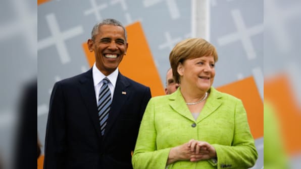 Germany loves rockstar Barack Obama, while Donald Trump's faux pas diplomacy continues at NATO