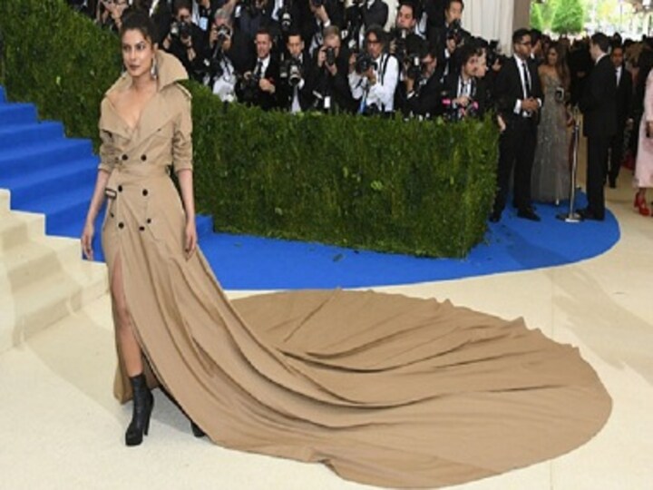 Met Gala 2017: Priyanka Chopra wows in long Ralph Lauren trench coat dress