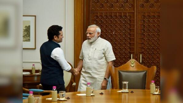 Sachin Tendulkar meets Narendra Modi, discusses his film Sachin: A Billion Dreams