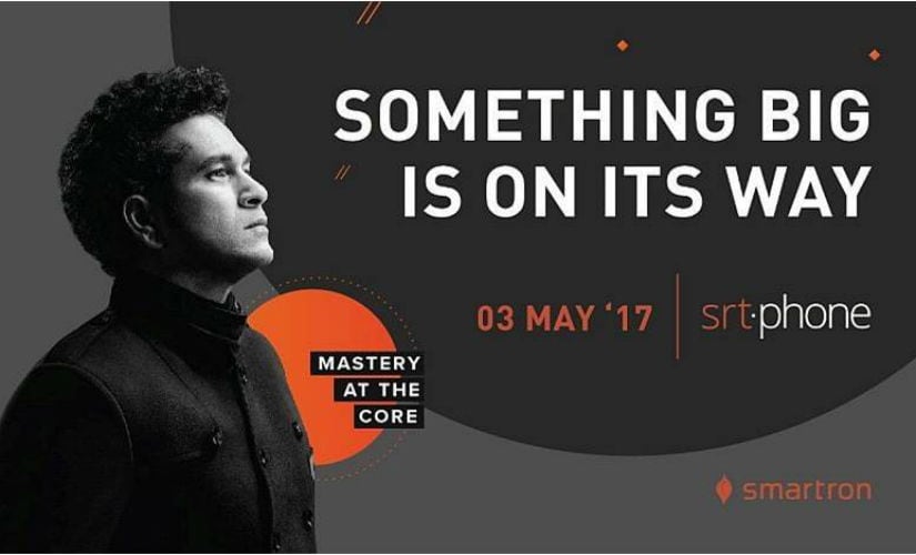 Are you ready for the Sacinh Tendulkar-branded smartphone? Image courtesy: Twitter/@smartronindia