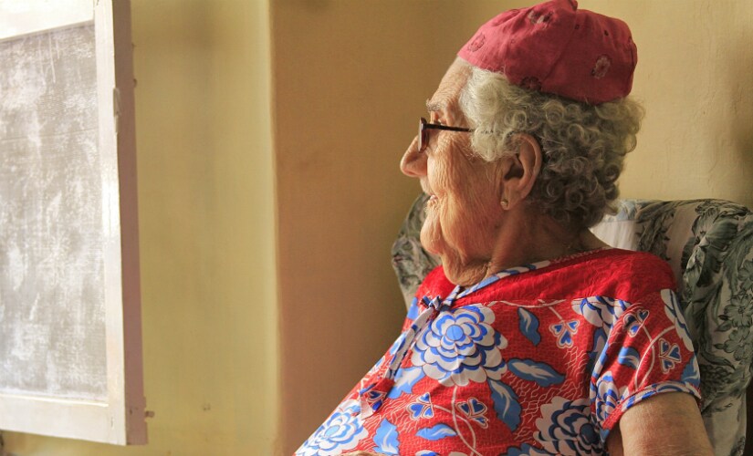 95-year-old Sarah Cohen is one of the oldest residents of Jew Town. Photo courtesy: Thomas Thottungal