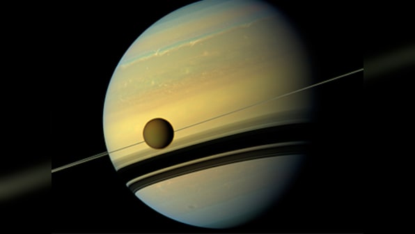 Saturn's moon Titan sports geographical features similar to that of Earth