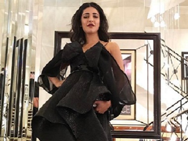 Cannes 2017: Shruti Haasan makes a bold statement in black, on the film fest's red carpet Cannes 2017: Shruti Haasan makes a bold statement in black, on the film fest's red carpet