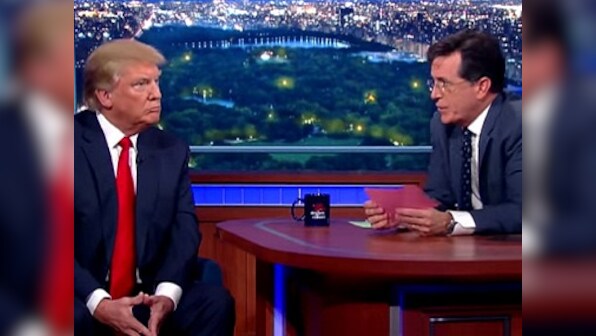 Donald Trump calls Stephen Colbert un-funny, talent-less; Colbert responds with another dig