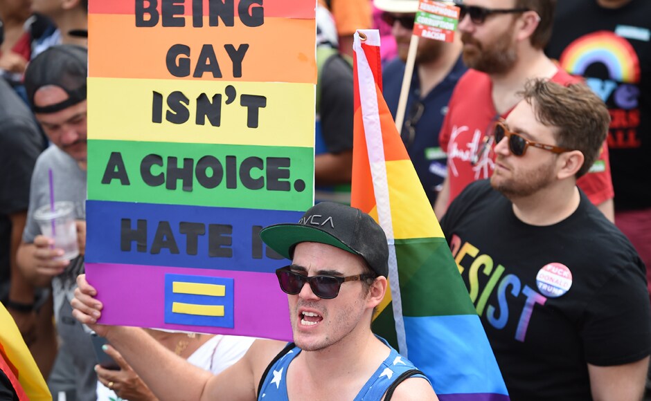 Lgbt Activists Launch Resist March In California To Protest Donald Trump S Homophobic Stance