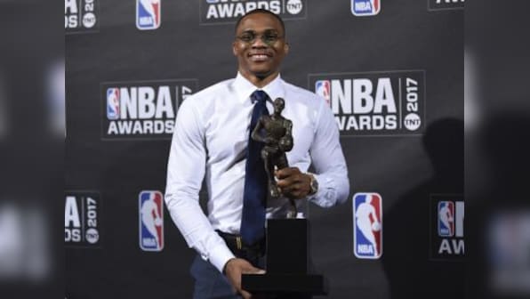 NBA Awards 2017: Russell Westbrook named MVP after historic season; Rockets, Bucks win 2 trophies each