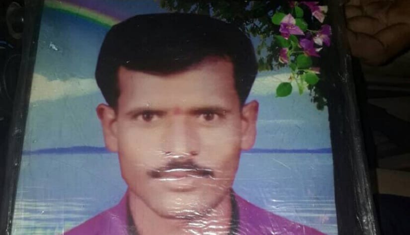 A capture of a photograph of Dhanaji Jadhav. Firstpost/Prachee Kulkarni