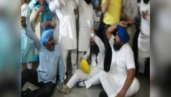 Ruckus in Punjab Assembly: AAP MLAs thown out of House; four faint outside after scuffle