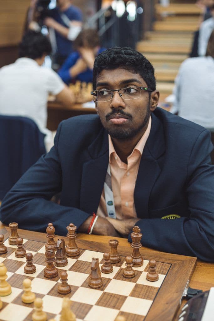 You can never count Adhiban Baskaran out, even if he's lost the last two games! (Image courtesy: FIDE)