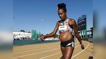 Pregnant 'Wonder Woman' Alysia Montano competes in 800m race at US World Championship trials