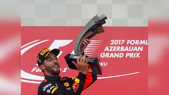 Azerbaijan Grand Prix: Daniel Ricciardo in disbelief after unexpected win, says he was giggling like a schoolboy