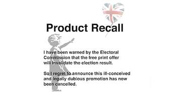 Banksy backtracks over UK election version of Balloon Girl graffiti after authorities intervene