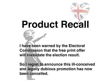 Banksy backtracks over UK election version of Balloon Girl graffiti after authorities intervene Banksy backtracks over UK election version of Balloon Girl graffiti after authorities intervene