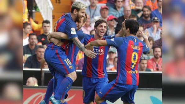 La Liga: Valencia host table toppers Barcelona in a bid to stake claim as serious title contenders