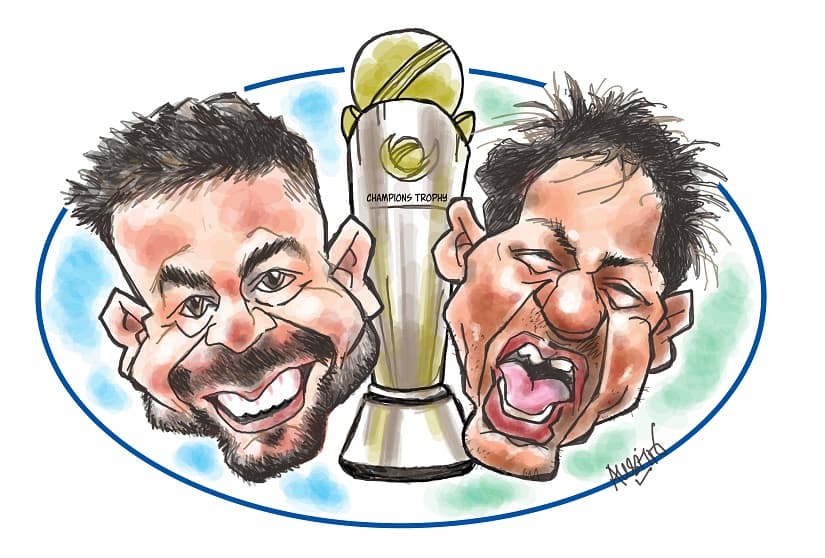 ICC Champions Trophy 2017: The million dollar question now is — ‘Will Pakistan surprise India in the final?' Illustration courtesy Austin Coutinho