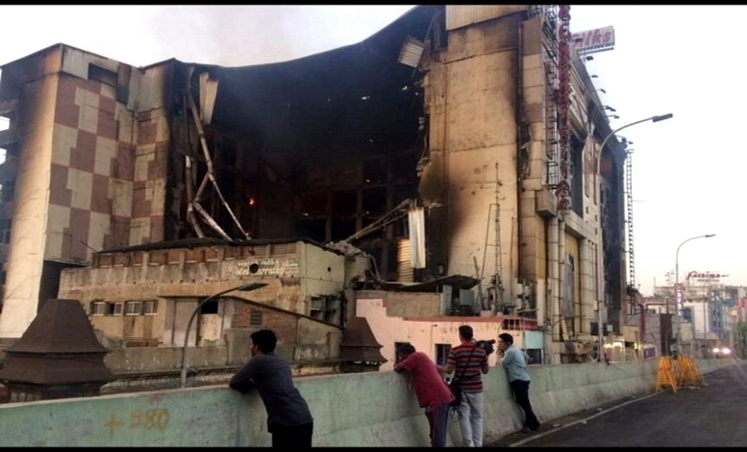 Fire at Chennai Silks in T Nagar 'largely put out,' scrutiny on to bring down building Fire at Chennai Silks in T Nagar 'largely put out,' scrutiny on to bring down building