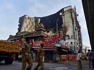 PIL seeks action against officials for fire in Chennai textile showroom PIL seeks action against officials for fire in Chennai textile showroom