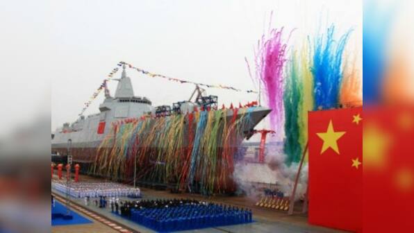 China's navy launches first indigenously-manufactured 10,000-tonne Type 055 destroyer