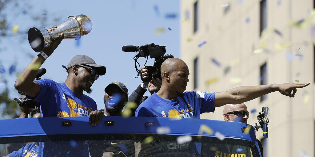 NBA Finals Golden State Warriors celebrate title with parade through