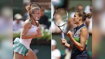 French Open 2017: Simona Halep, Karolina Pliskova await winner of Roland Garros semi-final birthday battle