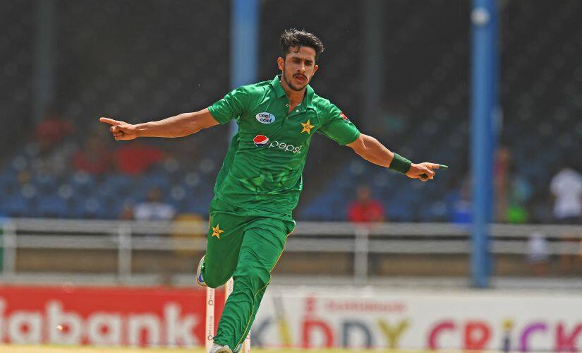 Pakistan bowler Hasan Ali. AFP