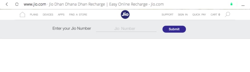 recharge jio number