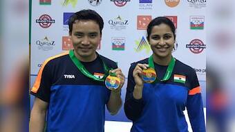 ISSF Gabala World Cup: Jitu Rai and Heena Sidhu bag gold in mixed team 10m air pistol event