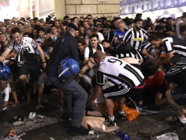 Champions League: Over 1,000 Juventus fans injured after bomb scare triggers panic in Turin