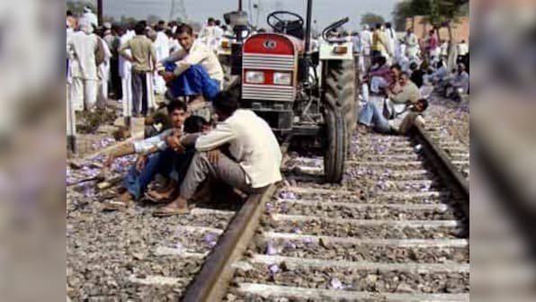 Jats in Bharatpur, Rajasthan block railway line over demand for OBC quota benefits