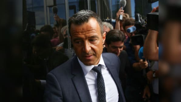 Super-agent Jorge Mendes arrives in court for questioning in Radamel Falcao's tax evasion case
