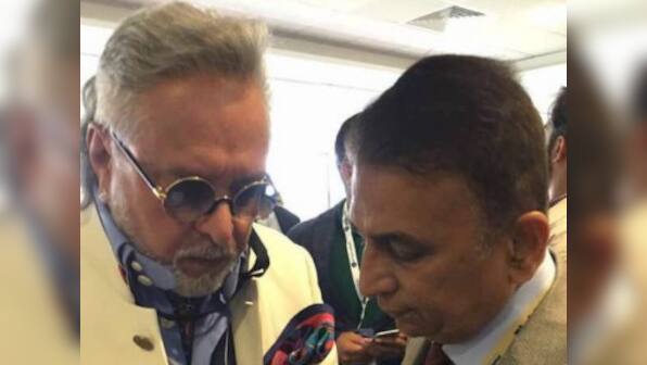 Vijay Mallya seen at India vs Pakistan cricket match at Edgbaston stadium in Birmingham