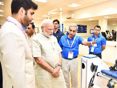 PM Narendra Modi inaugurates 'The Arena' in Ahmedabad in presence of sporting stars