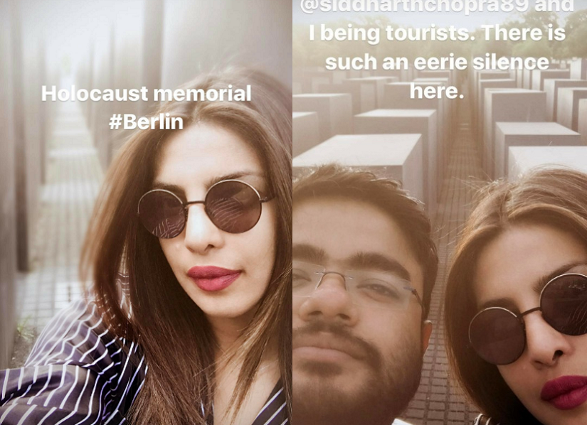 Priyanka Chopra creates social media storm again after posting for selfies near Holocaust memorial Priyanka Chopra creates social media storm again after posting for selfies near Holocaust memorial