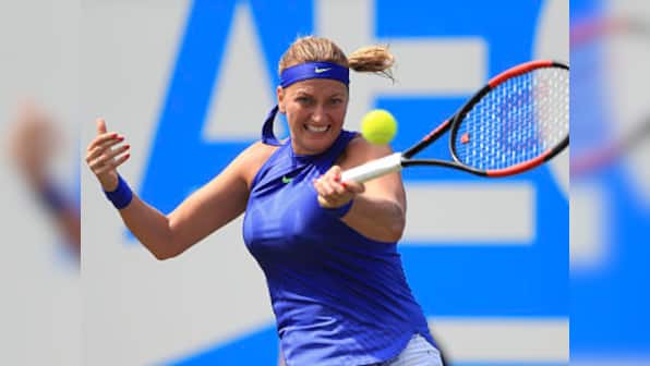Birmingham Classic: Former Wimbledon champion Petra Kvitova breezes past Naomi Broady