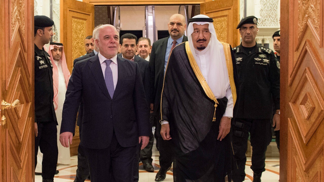 Iraqi prime minister Haider al-Abadi in Saudi Arabia, leaders claim ...